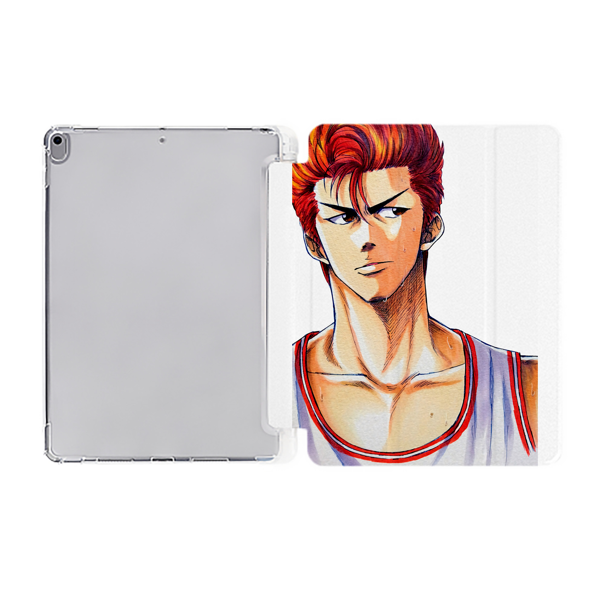 （画像用） SLAM DUNK／スラムダンク IPad ケース ペン収納付き 三つ折りスタンド PUレザー×シリコン 対応機種9.5/10.5/10.9インチ